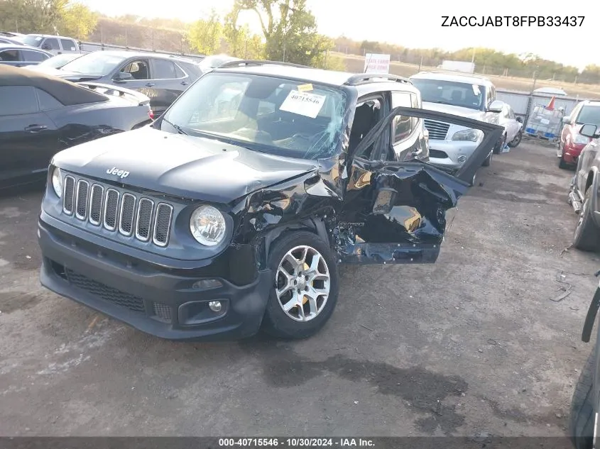 2015 Jeep Renegade Latitude VIN: ZACCJABT8FPB33437 Lot: 40715546