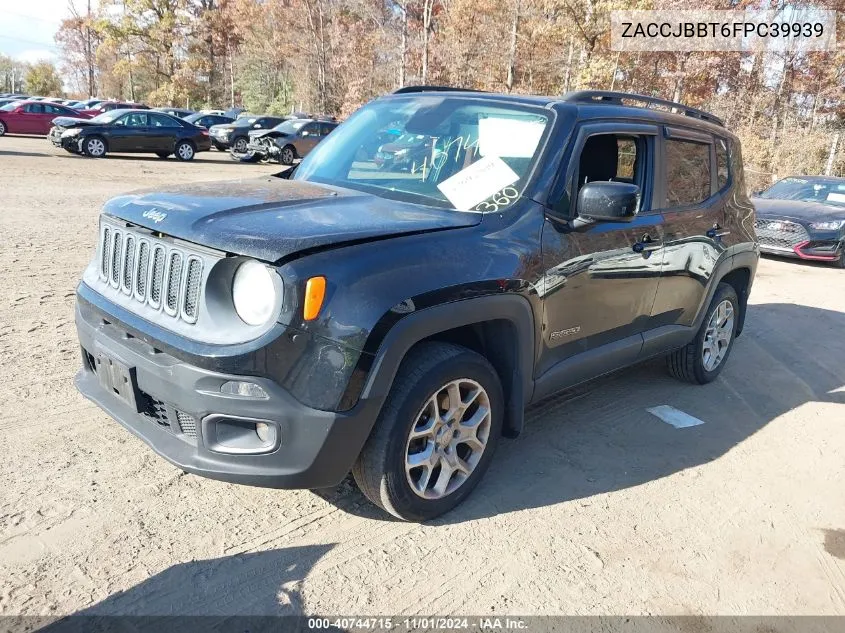 2015 Jeep Renegade Latitude VIN: ZACCJBBT6FPC39939 Lot: 40744715