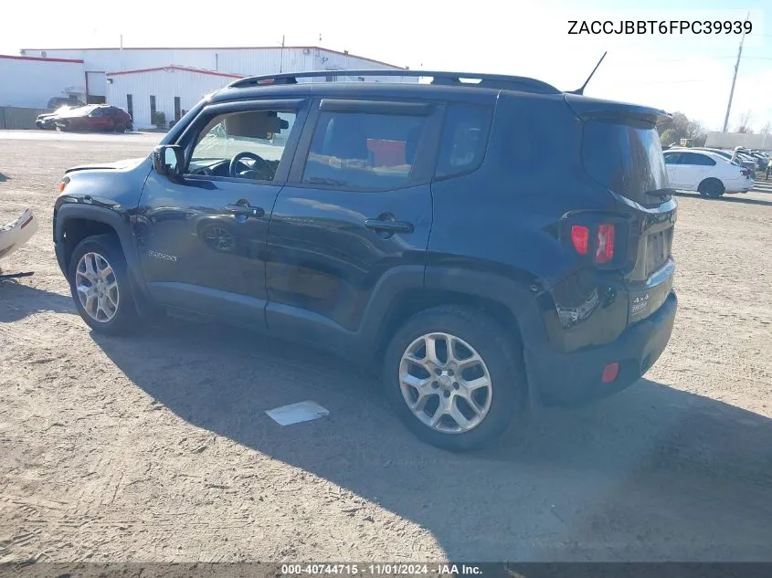 2015 Jeep Renegade Latitude VIN: ZACCJBBT6FPC39939 Lot: 40744715