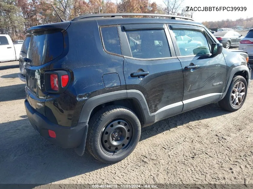 2015 Jeep Renegade Latitude VIN: ZACCJBBT6FPC39939 Lot: 40744715