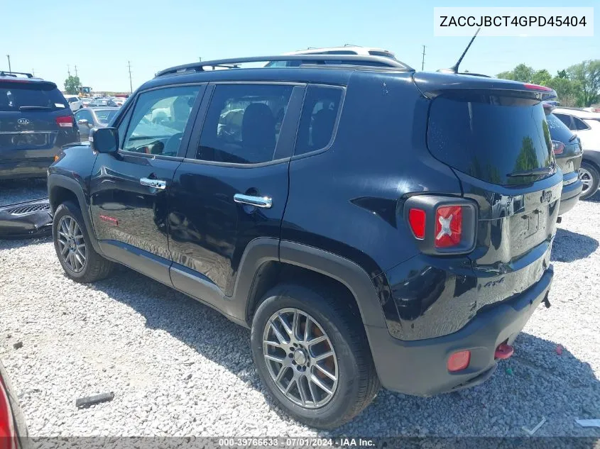 ZACCJBCT4GPD45404 2016 Jeep Renegade Trailhawk