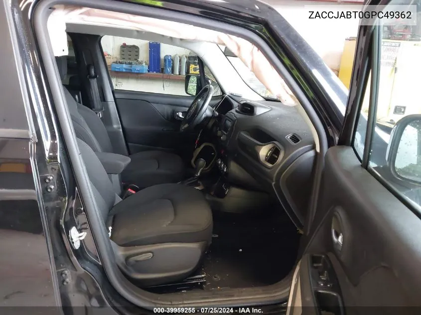 ZACCJABT0GPC49362 2016 Jeep Renegade Latitude