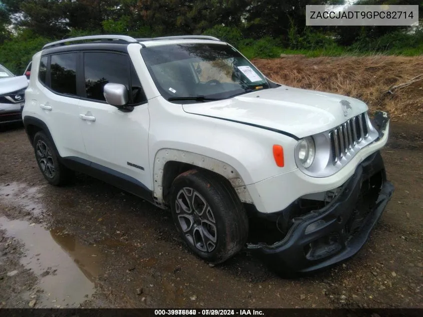 2016 Jeep Renegade Limited VIN: ZACCJADT9GPC82714 Lot: 39976840