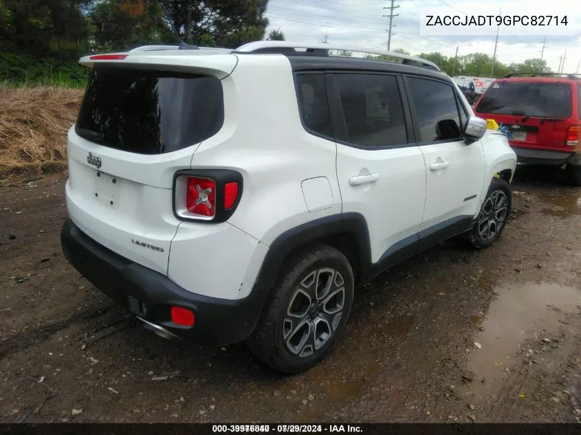 ZACCJADT9GPC82714 2016 Jeep Renegade Limited