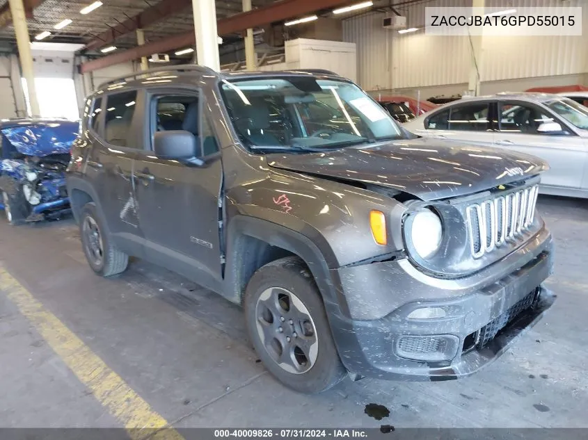 2016 Jeep Renegade Sport VIN: ZACCJBAT6GPD55015 Lot: 40009826