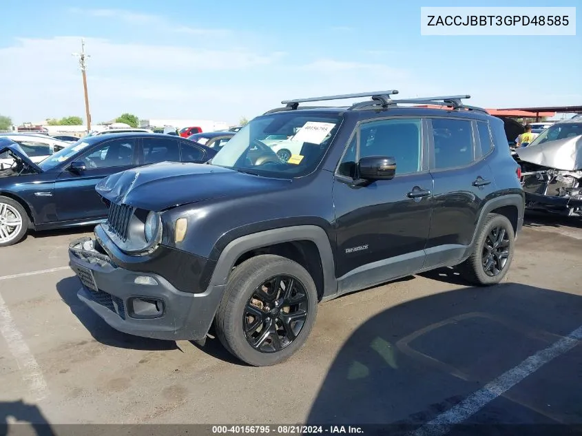 2016 Jeep Renegade Justice VIN: ZACCJBBT3GPD48585 Lot: 40156795