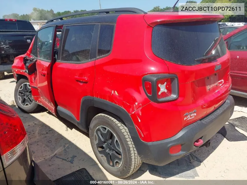 ZACCJBCT1GPD72611 2016 Jeep Renegade Trailhawk