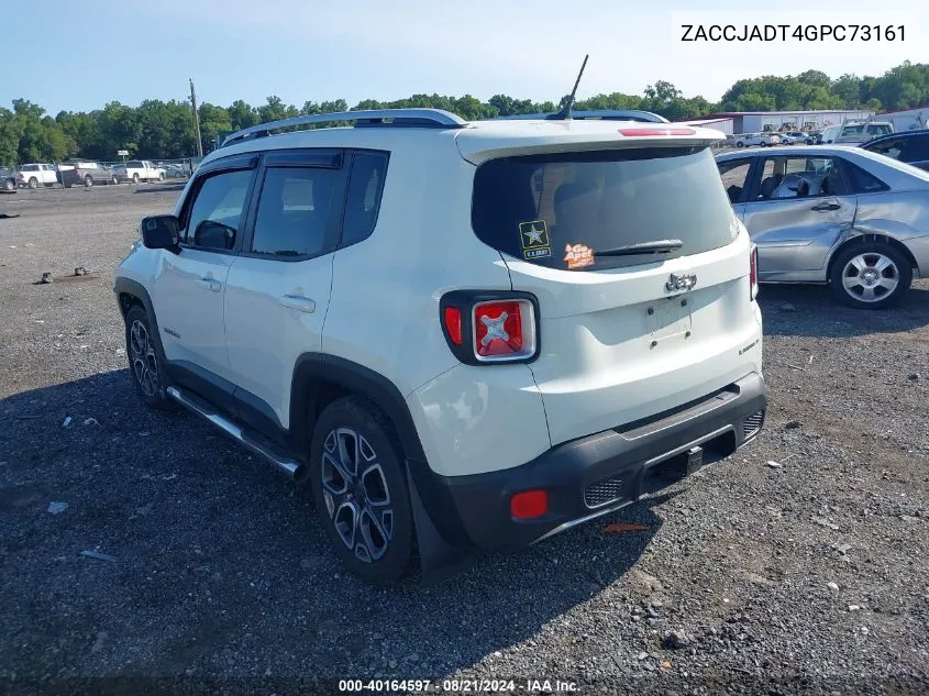 2016 Jeep Renegade Limited VIN: ZACCJADT4GPC73161 Lot: 40164597