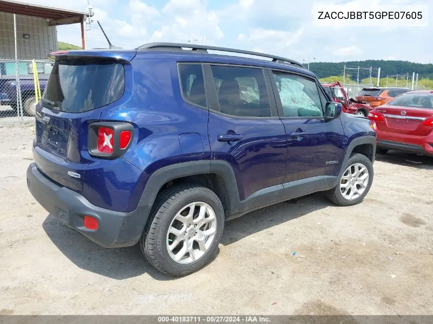 ZACCJBBT5GPE07605 2016 Jeep Renegade Latitude