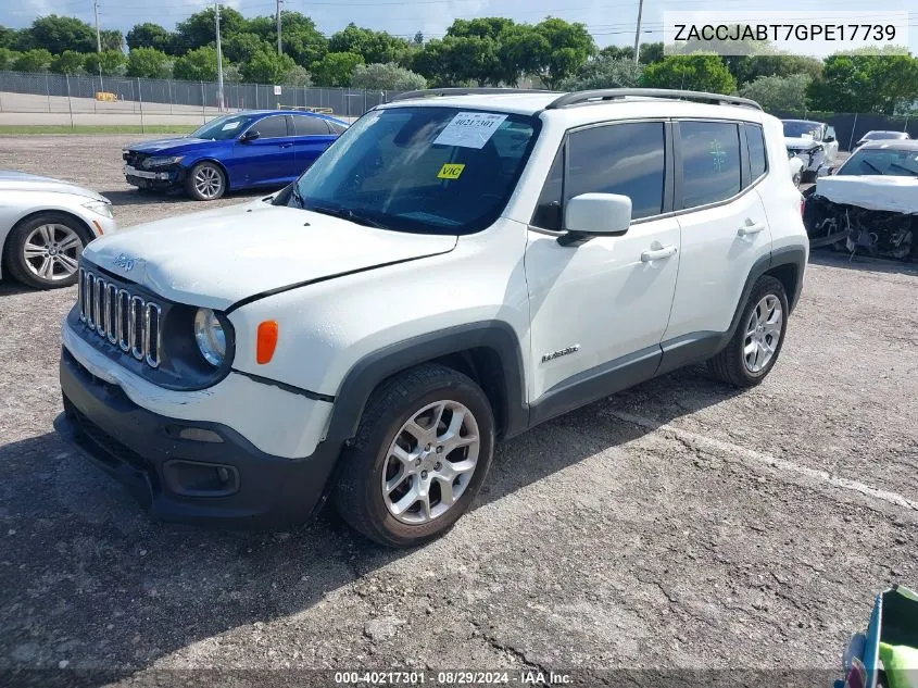 2016 Jeep Renegade Latitude VIN: ZACCJABT7GPE17739 Lot: 40217301