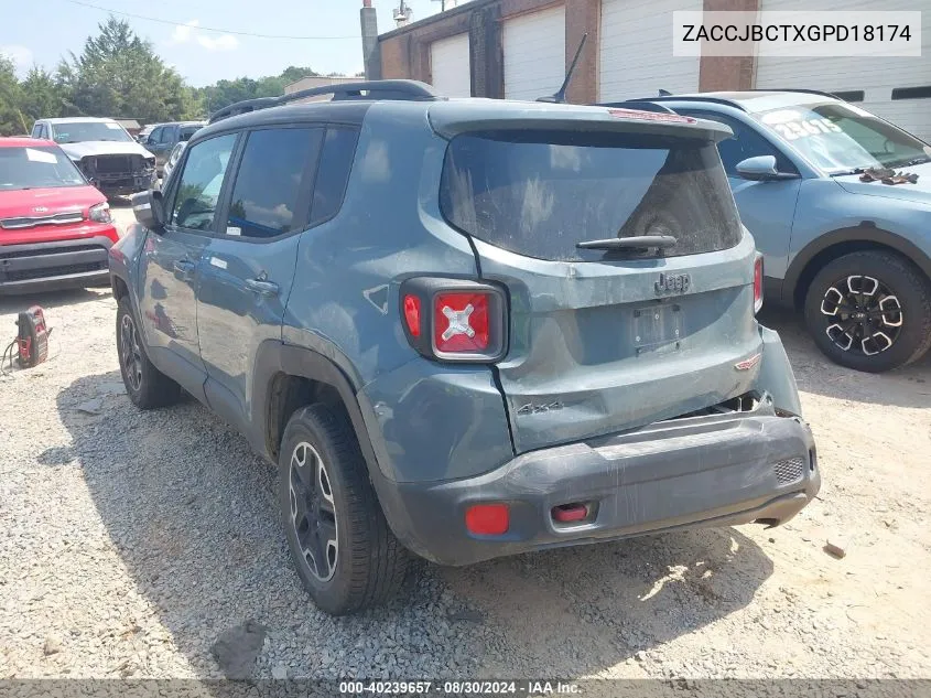 ZACCJBCTXGPD18174 2016 Jeep Renegade Trailhawk