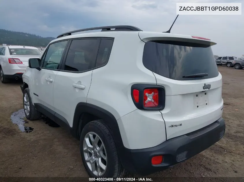 ZACCJBBT1GPD60038 2016 Jeep Renegade Latitude