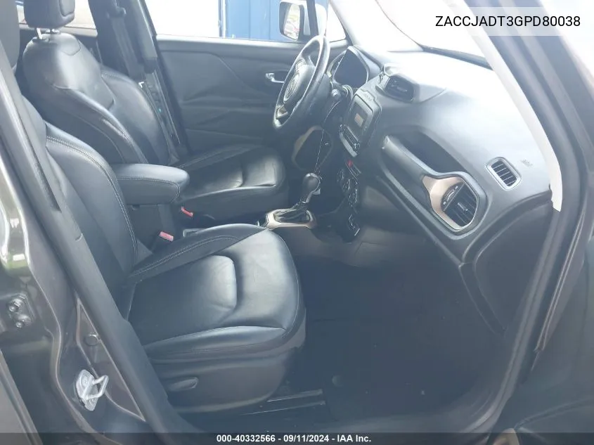 ZACCJADT3GPD80038 2016 Jeep Renegade Limited