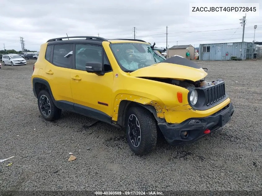 ZACCJBCT4GPD72845 2016 Jeep Renegade Trailhawk