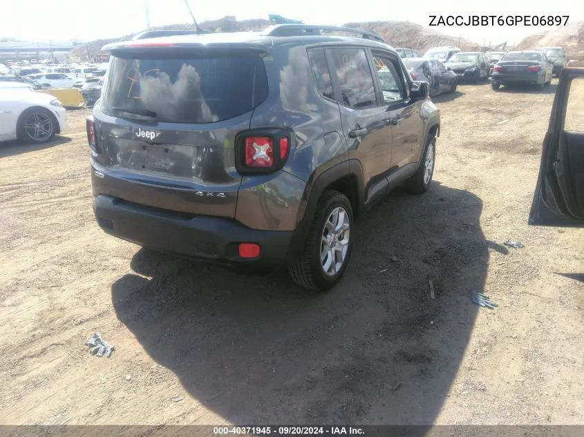 ZACCJBBT6GPE06897 2016 Jeep Renegade Latitude