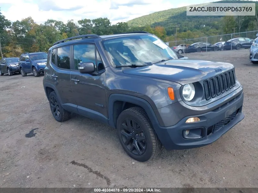 2016 Jeep Renegade Justice VIN: ZACCJBBT0GPD63769 Lot: 40384078