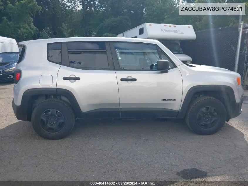 ZACCJBAW8GPC74821 2016 Jeep Renegade Sport