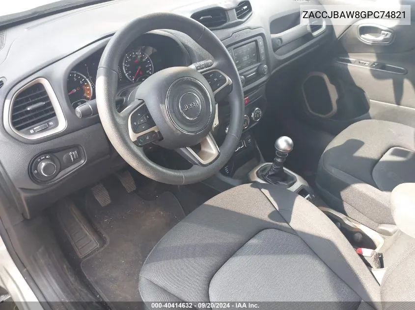 ZACCJBAW8GPC74821 2016 Jeep Renegade Sport