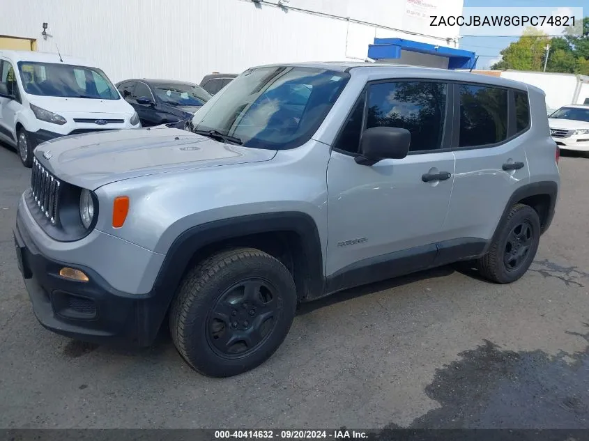 ZACCJBAW8GPC74821 2016 Jeep Renegade Sport