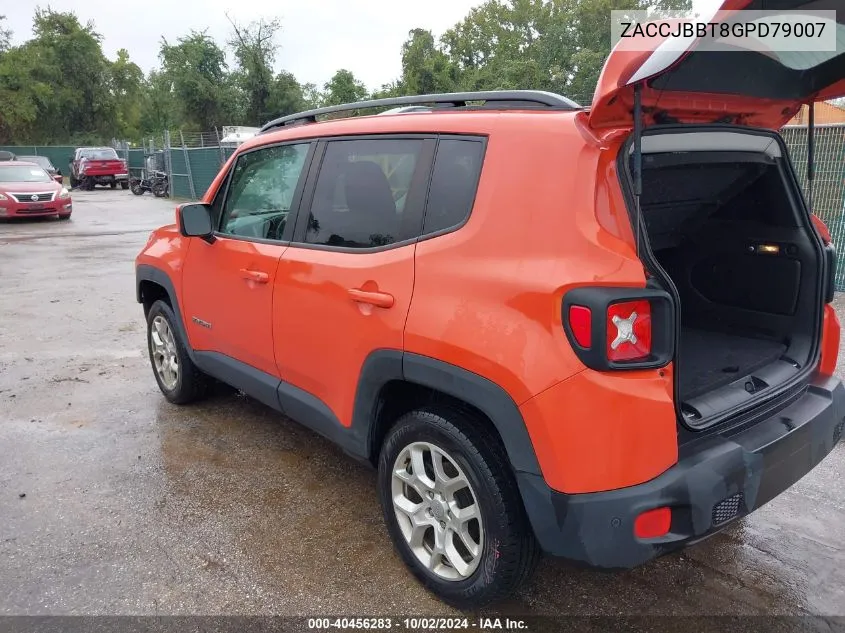 ZACCJBBT8GPD79007 2016 Jeep Renegade Latitude