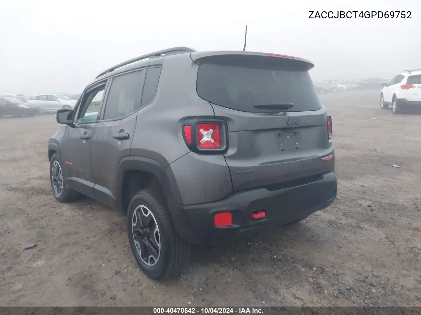 ZACCJBCT4GPD69752 2016 Jeep Renegade Trailhawk