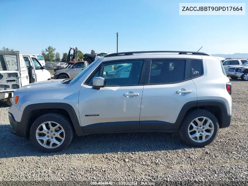 ZACCJBBT9GPD17664 2016 Jeep Renegade Latitude