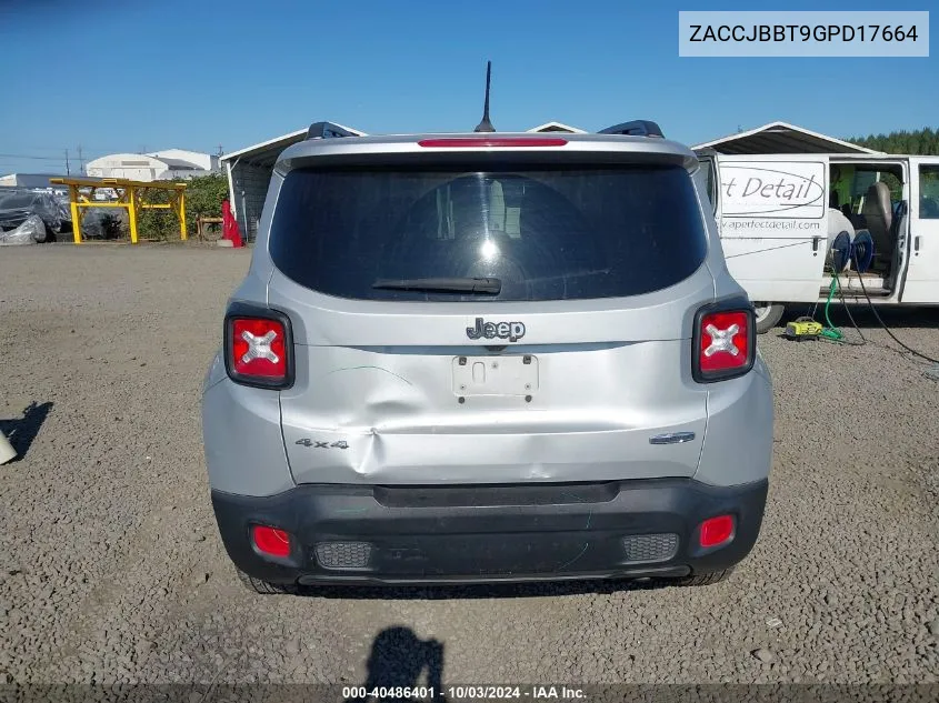 ZACCJBBT9GPD17664 2016 Jeep Renegade Latitude