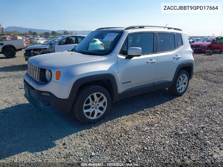 ZACCJBBT9GPD17664 2016 Jeep Renegade Latitude