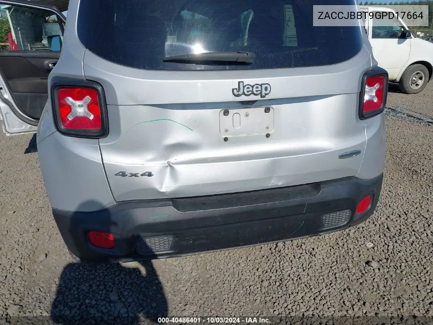 ZACCJBBT9GPD17664 2016 Jeep Renegade Latitude