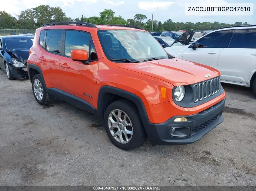 ZACCJBBT8GPC47610 2016 Jeep Renegade Latitude