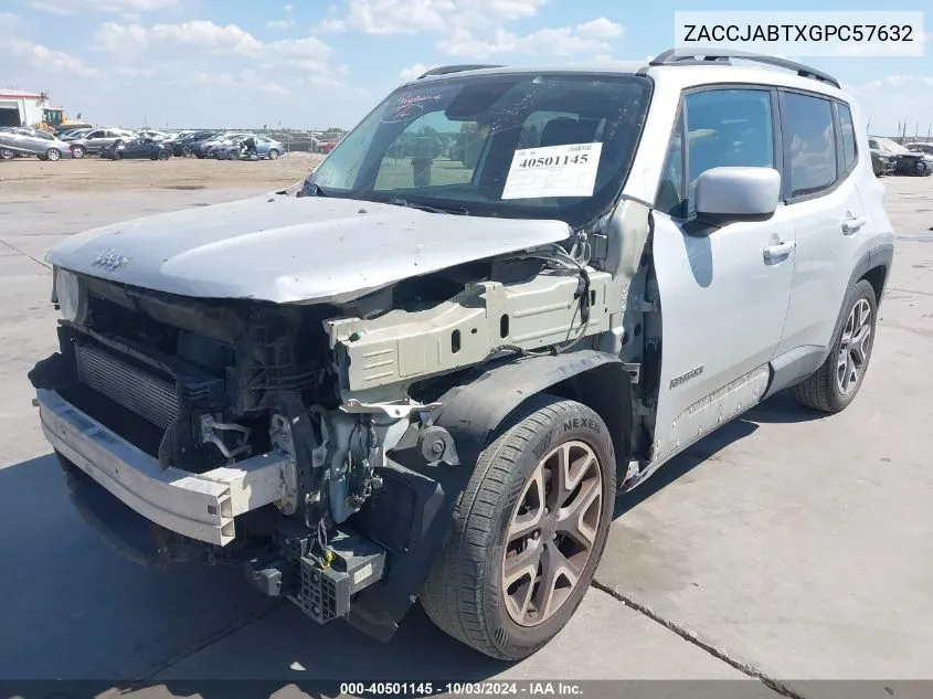 ZACCJABTXGPC57632 2016 Jeep Renegade Latitude