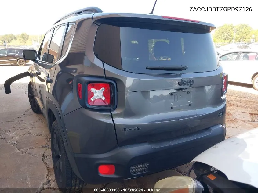 ZACCJBBT7GPD97126 2016 Jeep Renegade Justice