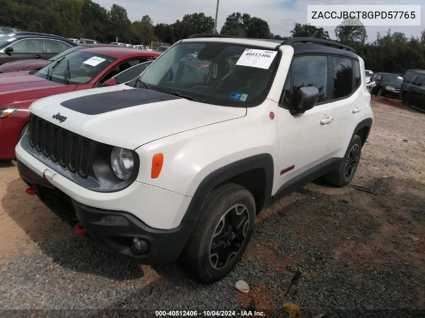 ZACCJBCT8GPD57765 2016 Jeep Renegade Trailhawk