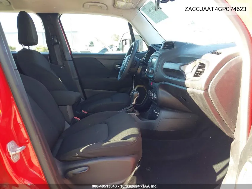 ZACCJAAT4GPC74623 2016 Jeep Renegade Sport