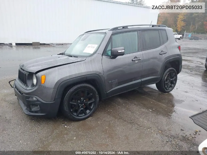 ZACCJBBT2GPD05033 2016 Jeep Renegade Latitude