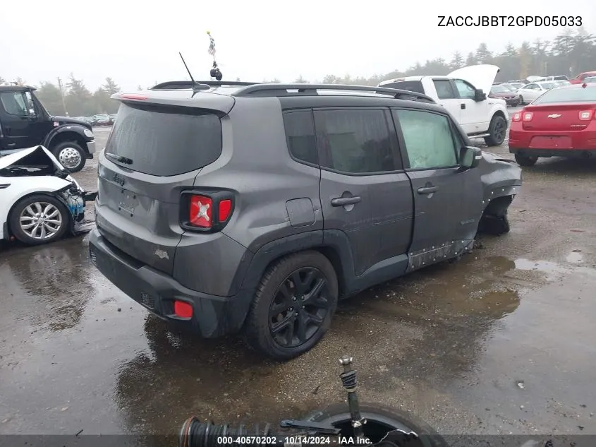 ZACCJBBT2GPD05033 2016 Jeep Renegade Latitude