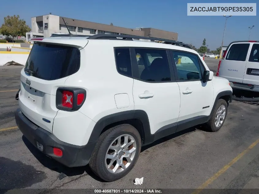 2016 Jeep Renegade Latitude VIN: ZACCJABT9GPE35305 Lot: 40587931