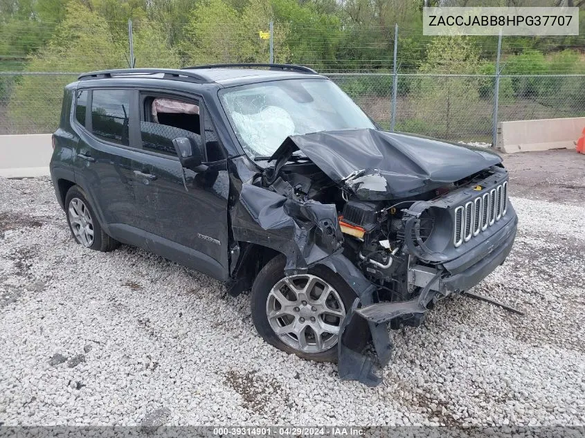 2017 Jeep Renegade Latitude Fwd VIN: ZACCJABB8HPG37707 Lot: 39314901