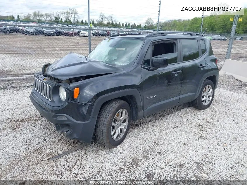 2017 Jeep Renegade Latitude Fwd VIN: ZACCJABB8HPG37707 Lot: 39314901