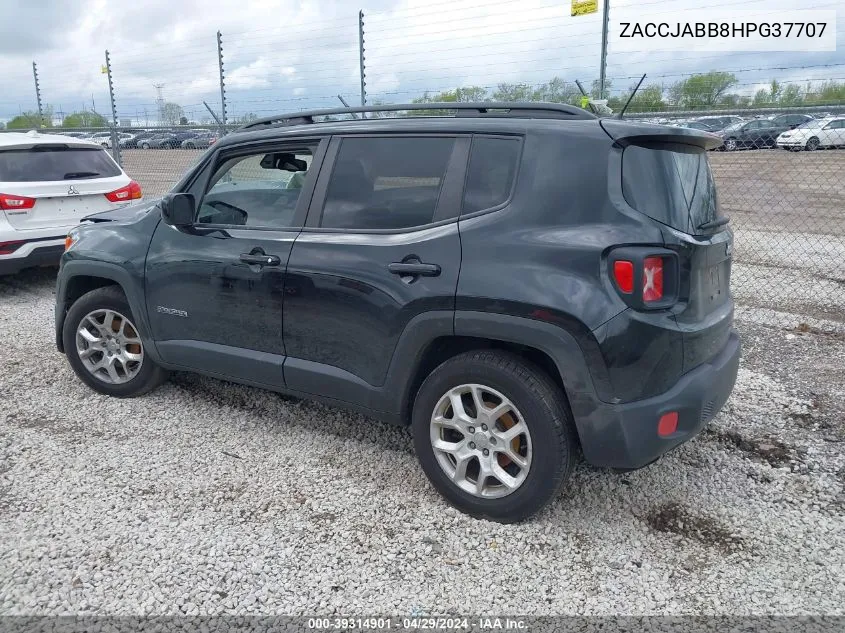 2017 Jeep Renegade Latitude Fwd VIN: ZACCJABB8HPG37707 Lot: 39314901