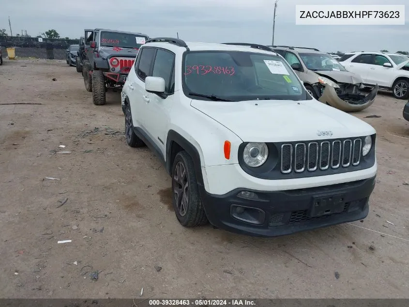 2017 Jeep Renegade Latitude Fwd VIN: ZACCJABBXHPF73623 Lot: 39328463