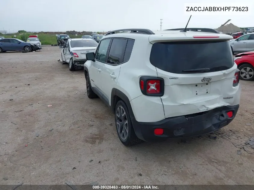 2017 Jeep Renegade Latitude Fwd VIN: ZACCJABBXHPF73623 Lot: 39328463