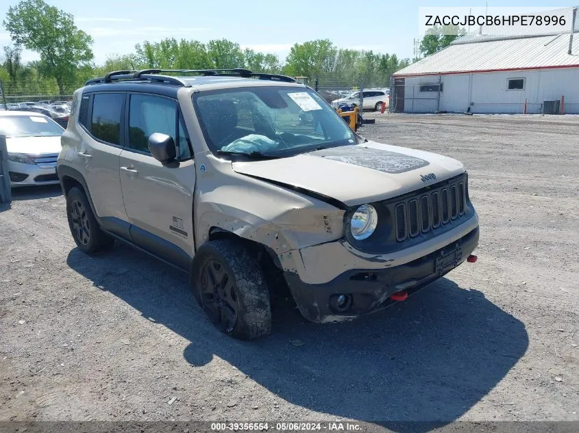 2017 Jeep Renegade Deserthawk 4X4 VIN: ZACCJBCB6HPE78996 Lot: 39356554