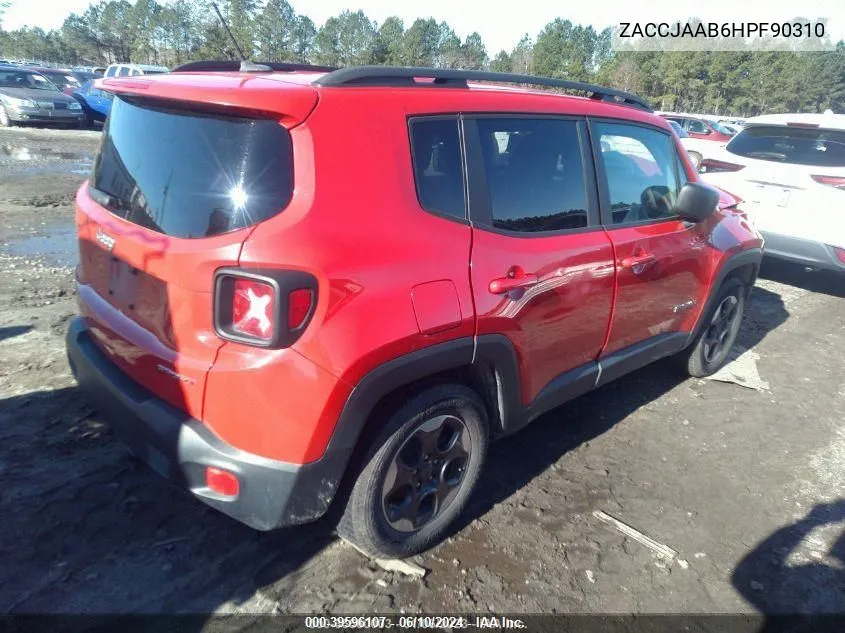 ZACCJAAB6HPF90310 2017 Jeep Renegade Sport Fwd