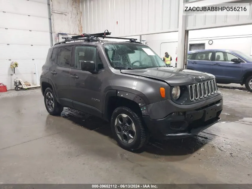 ZACCJBAB8HPG56216 2017 Jeep Renegade Sport 4X4