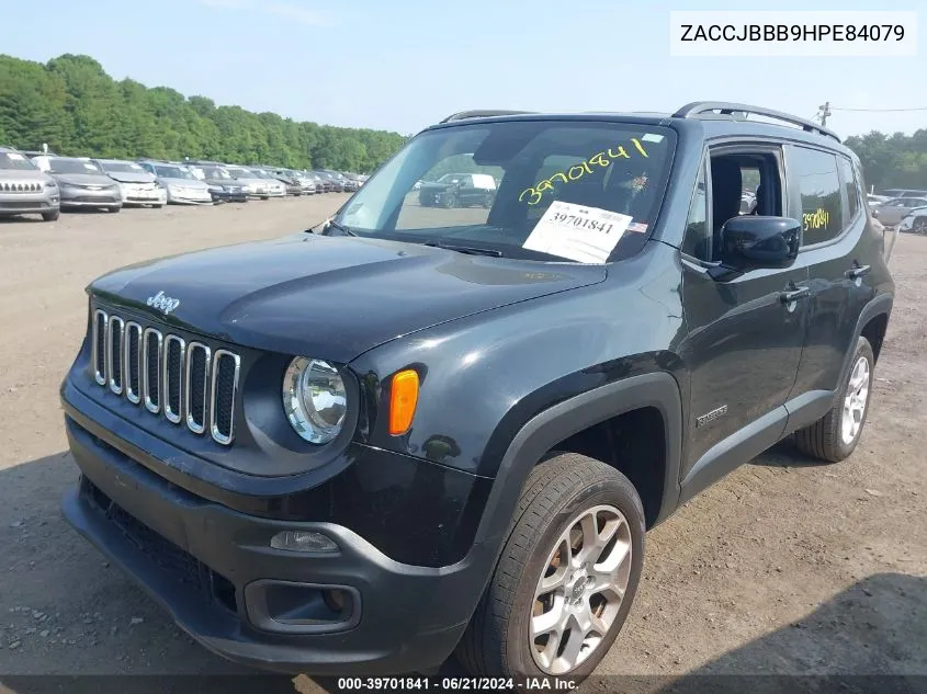 2017 Jeep Renegade Latitude 4X4 VIN: ZACCJBBB9HPE84079 Lot: 39701841