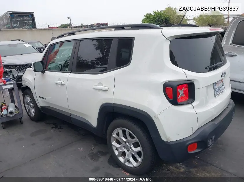 ZACCJABB9HPG39837 2017 Jeep Renegade Latitude Fwd