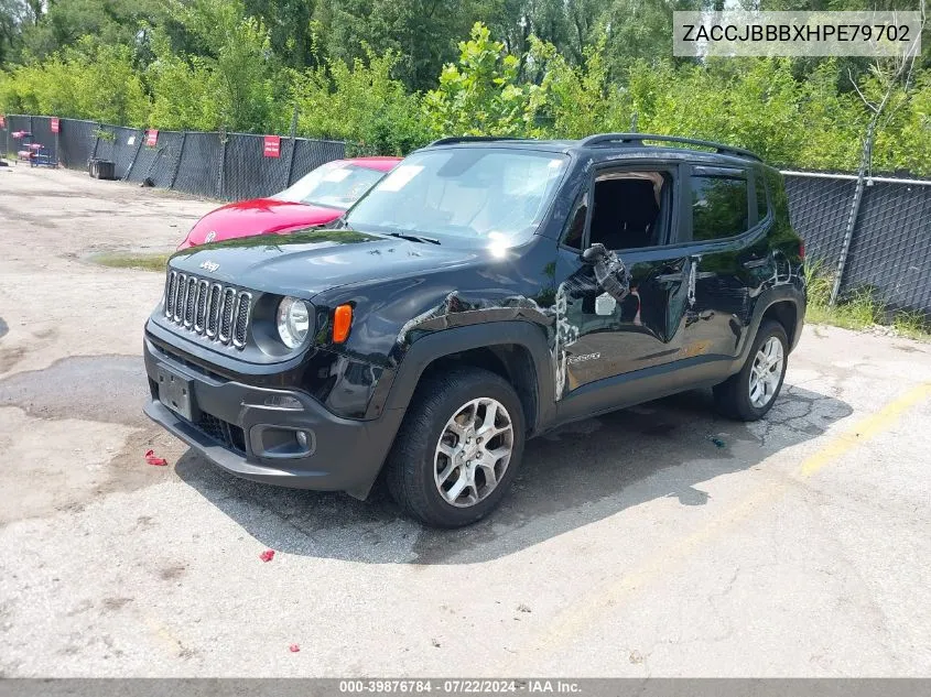 ZACCJBBBXHPE79702 2017 Jeep Renegade Latitude 4X4