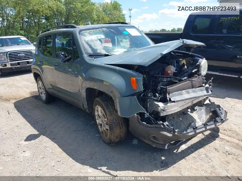 2017 Jeep Renegade Latitude 4X4 VIN: ZACCJBBB7HPF23493 Lot: 39893027