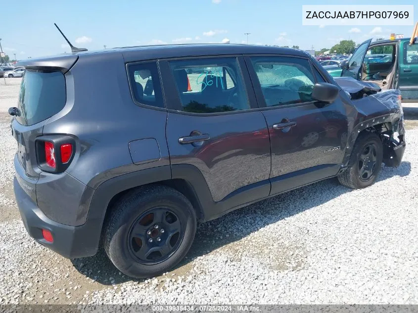 2017 Jeep Renegade Sport Fwd VIN: ZACCJAAB7HPG07969 Lot: 39935434